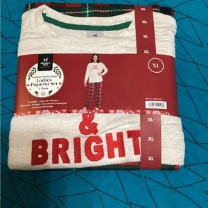 NWT PJ set for women featuring long sleeve top and long pants. size XL #823PSP17